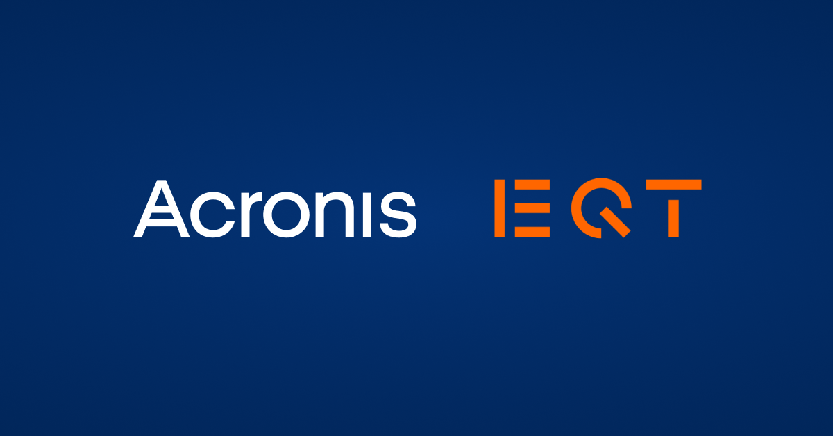 EQT to acquire a majority stake in Acronis, a leading cybersecurity and data protection platform for Managed Service Providers and corporate IT departments
