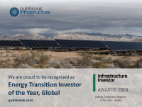 Quinbrook Awarded Global Energy Transition Investor of the Year by Infrastructure Investor